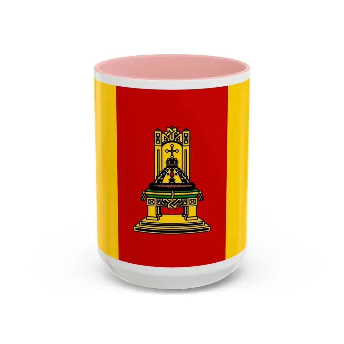 Flag of Tver Oblast Russia - Accent Coffee Mug 15oz Pink - Go Mug Yourself
