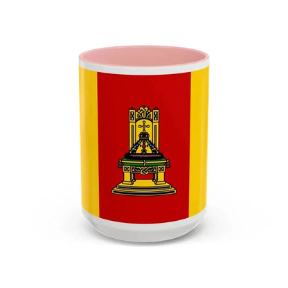 Flag of Tver Oblast Russia - Accent Coffee Mug 15oz Pink - Go Mug Yourself