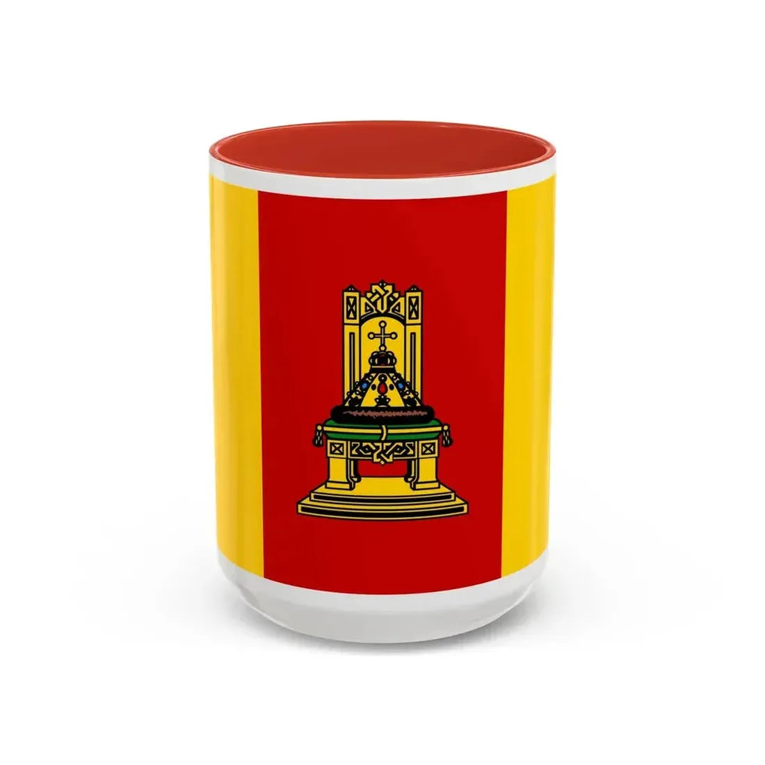 Flag of Tver Oblast Russia - Accent Coffee Mug 15oz Red - Go Mug Yourself