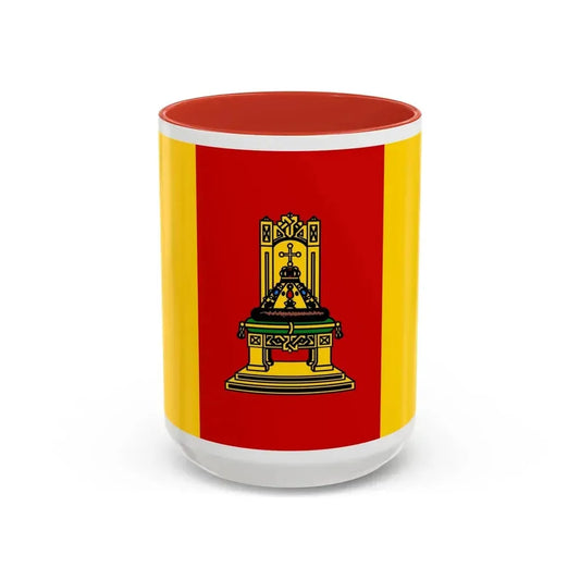 Flag of Tver Oblast Russia - Accent Coffee Mug 15oz Red - Go Mug Yourself
