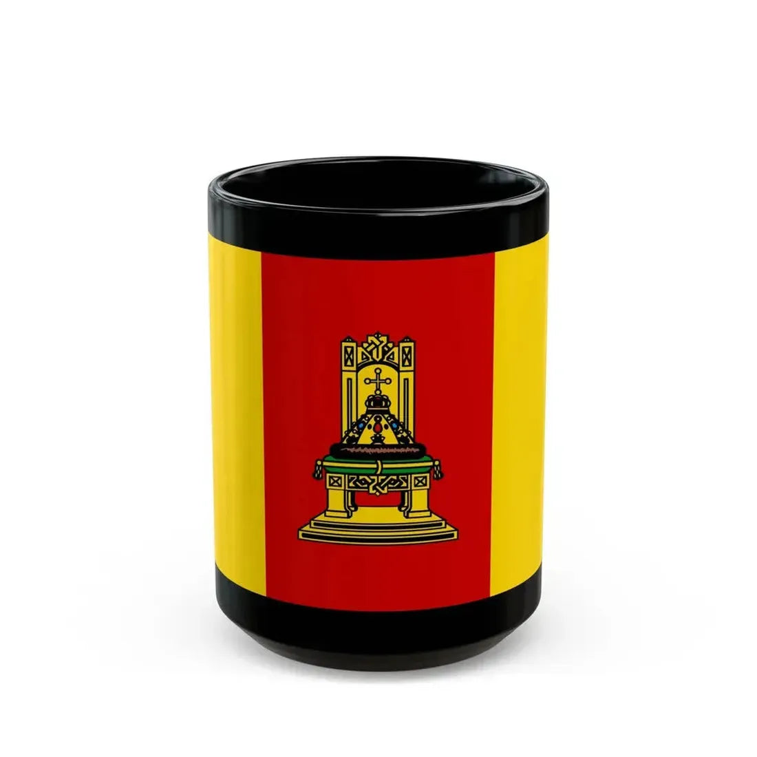 Flag of Tver Oblast Russia - Black Coffee Mug 15oz - Go Mug Yourself