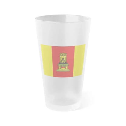 Flag of Tver Oblast Russia - Frosted Pint Glass 16oz 16oz Frosted - Go Mug Yourself