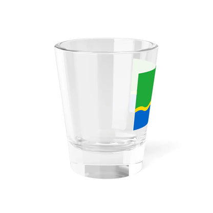 Flag of Tyndinsky rayon Amur oblast 2007 (Russia) Shot Glass 1.5oz - Go Mug Yourself