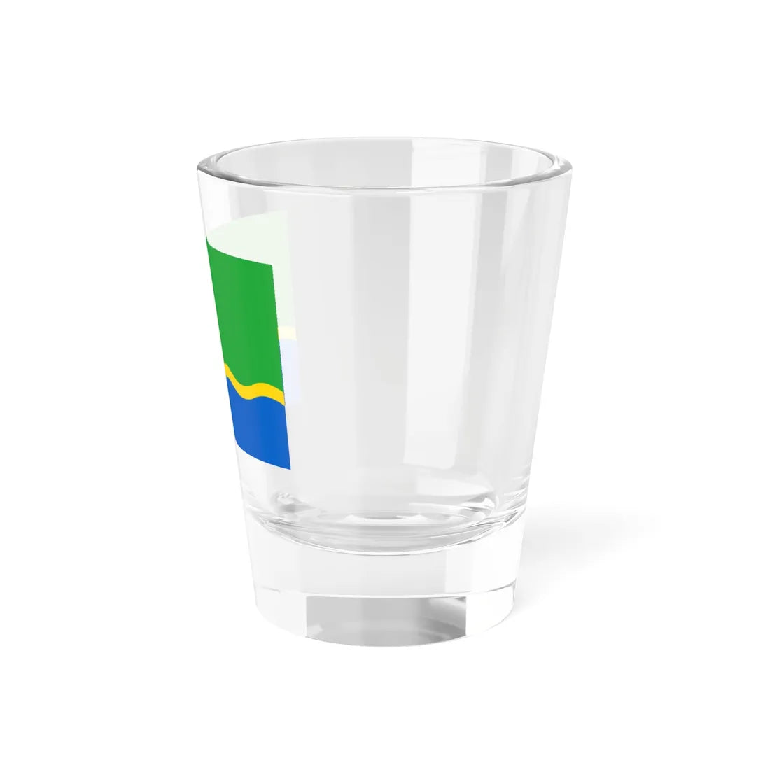 Flag of Tyndinsky rayon Amur oblast 2007 (Russia) Shot Glass 1.5oz - Go Mug Yourself