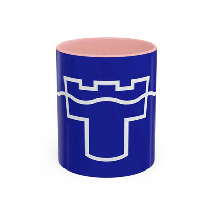 Flag of Tyne & Wear UK - Accent Coffee Mug 11oz Pink - Go Mug Yourself