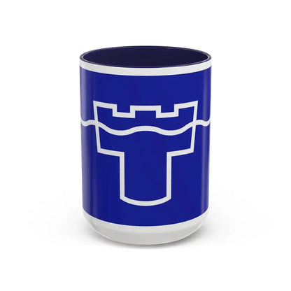 Flag of Tyne & Wear UK - Accent Coffee Mug 15oz Navy - Go Mug Yourself
