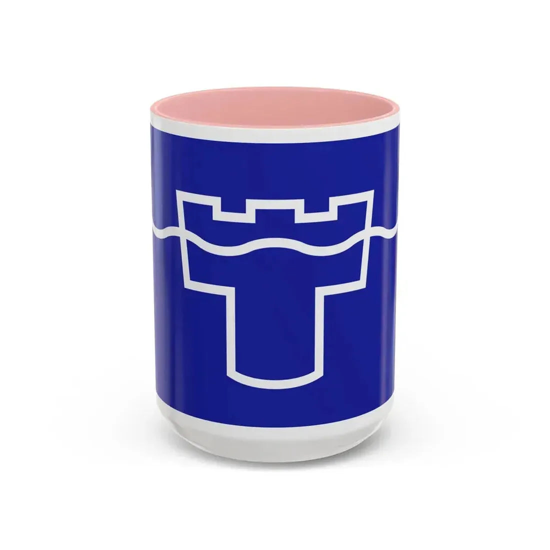 Flag of Tyne & Wear UK - Accent Coffee Mug 15oz Pink - Go Mug Yourself