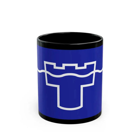Flag of Tyne & Wear UK - Black Coffee Mug 11oz - Go Mug Yourself