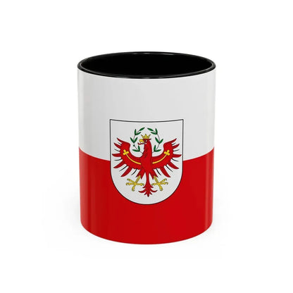 Flag of Tyrol Tirol Austria - Accent Coffee Mug 11oz Black - Go Mug Yourself