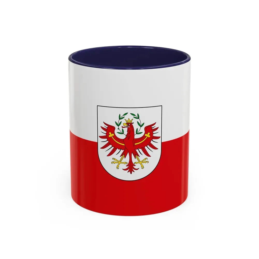 Flag of Tyrol Tirol Austria - Accent Coffee Mug 11oz Navy - Go Mug Yourself