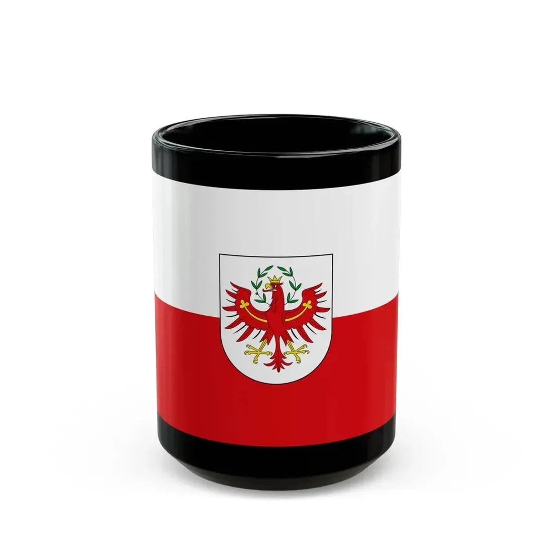 Flag of Tyrol Tirol Austria - Black Coffee Mug - Go Mug Yourself