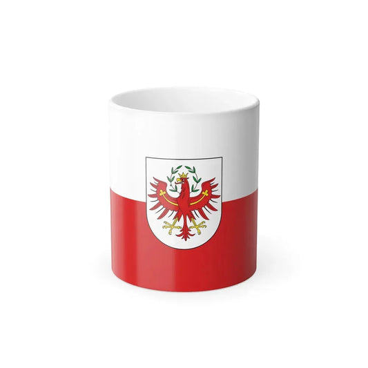 Flag of Tyrol Tirol Austria - Color Changing Coffee Mug 11oz - Go Mug Yourself
