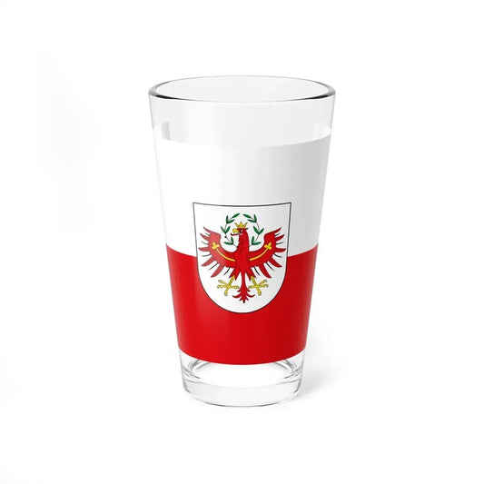 Flag of Tyrol Tirol Austria - Pint Glass 16oz 16oz - Go Mug Yourself