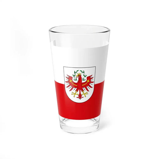 Flag of Tyrol Tirol Austria - Pint Glass 16oz 16oz - Go Mug Yourself