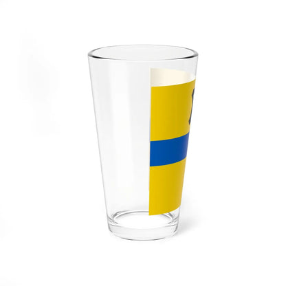 Flag of Tysmenytsia (Ukraine) Pint Glass 16oz - Go Mug Yourself