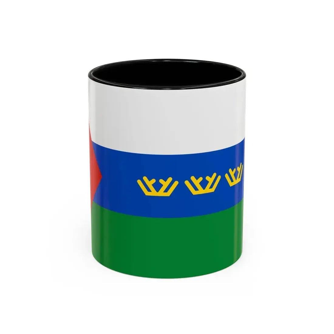 Flag of Tyumen Oblast Russia - Accent Coffee Mug 11oz Black - Go Mug Yourself