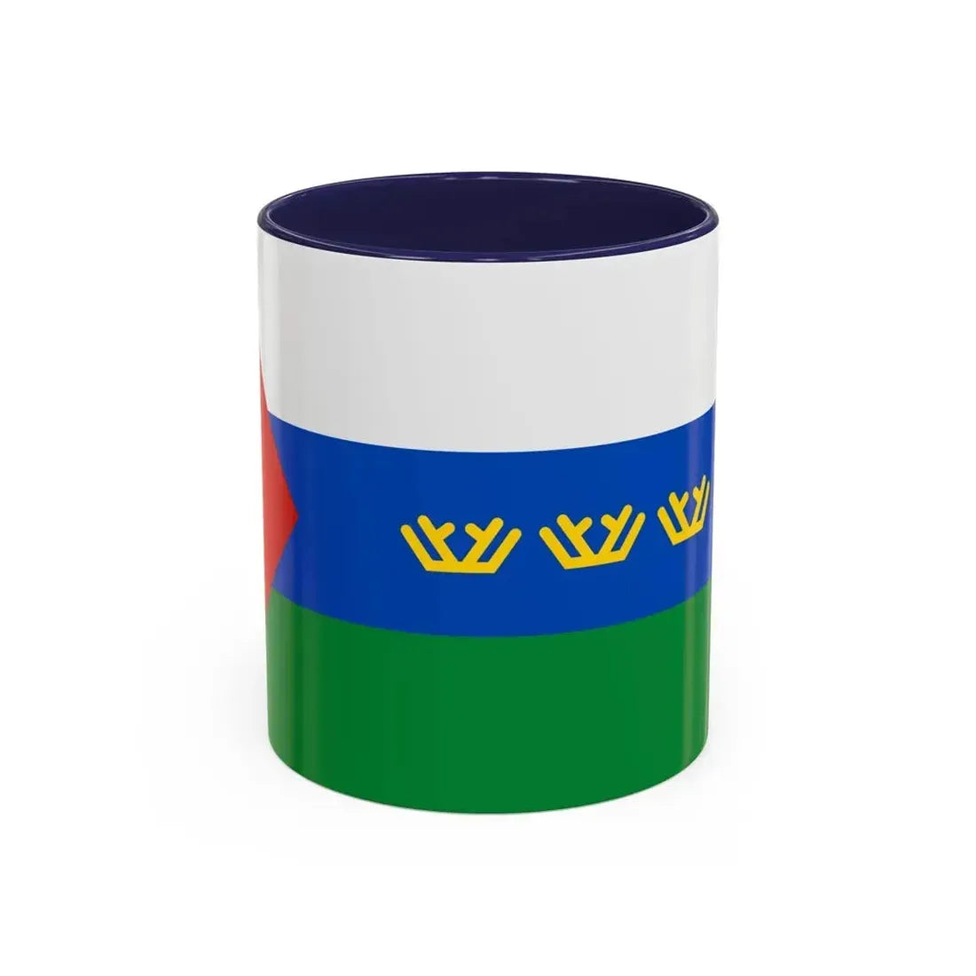 Flag of Tyumen Oblast Russia - Accent Coffee Mug 11oz Navy - Go Mug Yourself