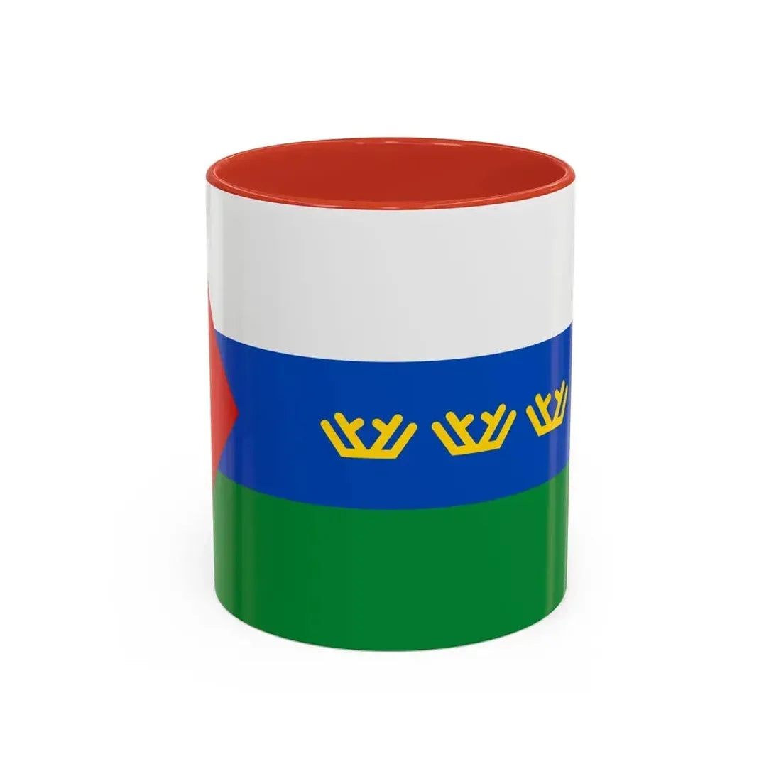 Flag of Tyumen Oblast Russia - Accent Coffee Mug 11oz Red - Go Mug Yourself