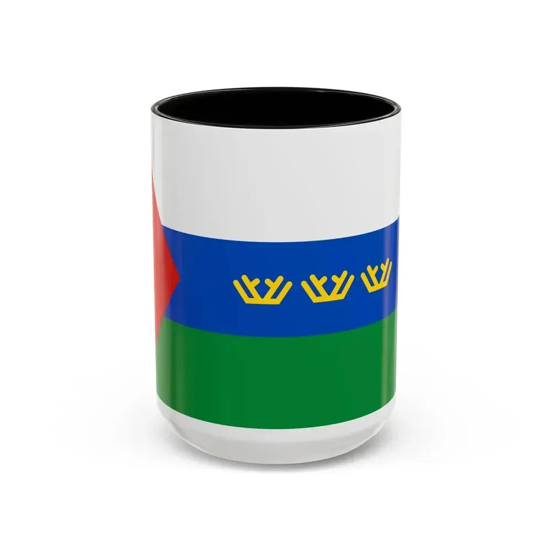 Flag of Tyumen Oblast Russia - Accent Coffee Mug 15oz Black - Go Mug Yourself