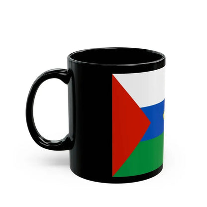 Flag of Tyumen Oblast Russia - Black Coffee Mug - Go Mug Yourself