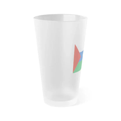 Flag of Tyumen Oblast Russia - Frosted Pint Glass 16oz - Go Mug Yourself