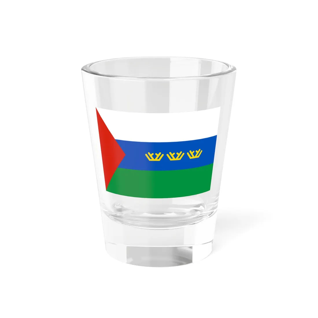Flag of Tyumen Oblast (Russia) Shot Glass 1.5oz 1.5oz - Go Mug Yourself