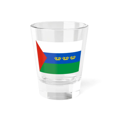 Flag of Tyumen Oblast (Russia) Shot Glass 1.5oz 1.5oz - Go Mug Yourself