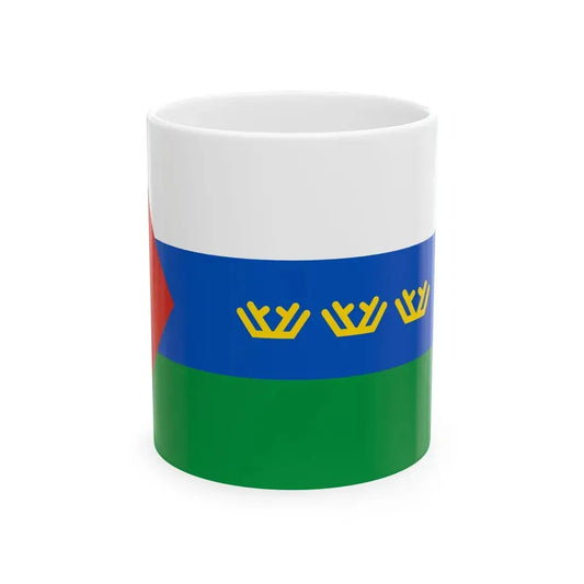 Flag of Tyumen Oblast (Russia) White Coffee Mug 11oz - Go Mug Yourself