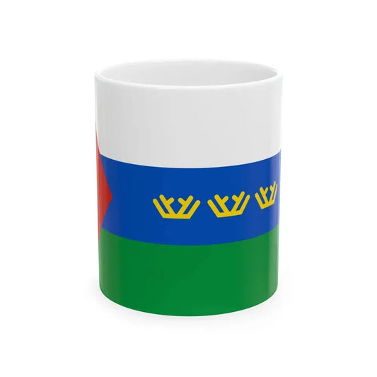 Flag of Tyumen Oblast Russia - White Coffee Mug 11oz - Go Mug Yourself