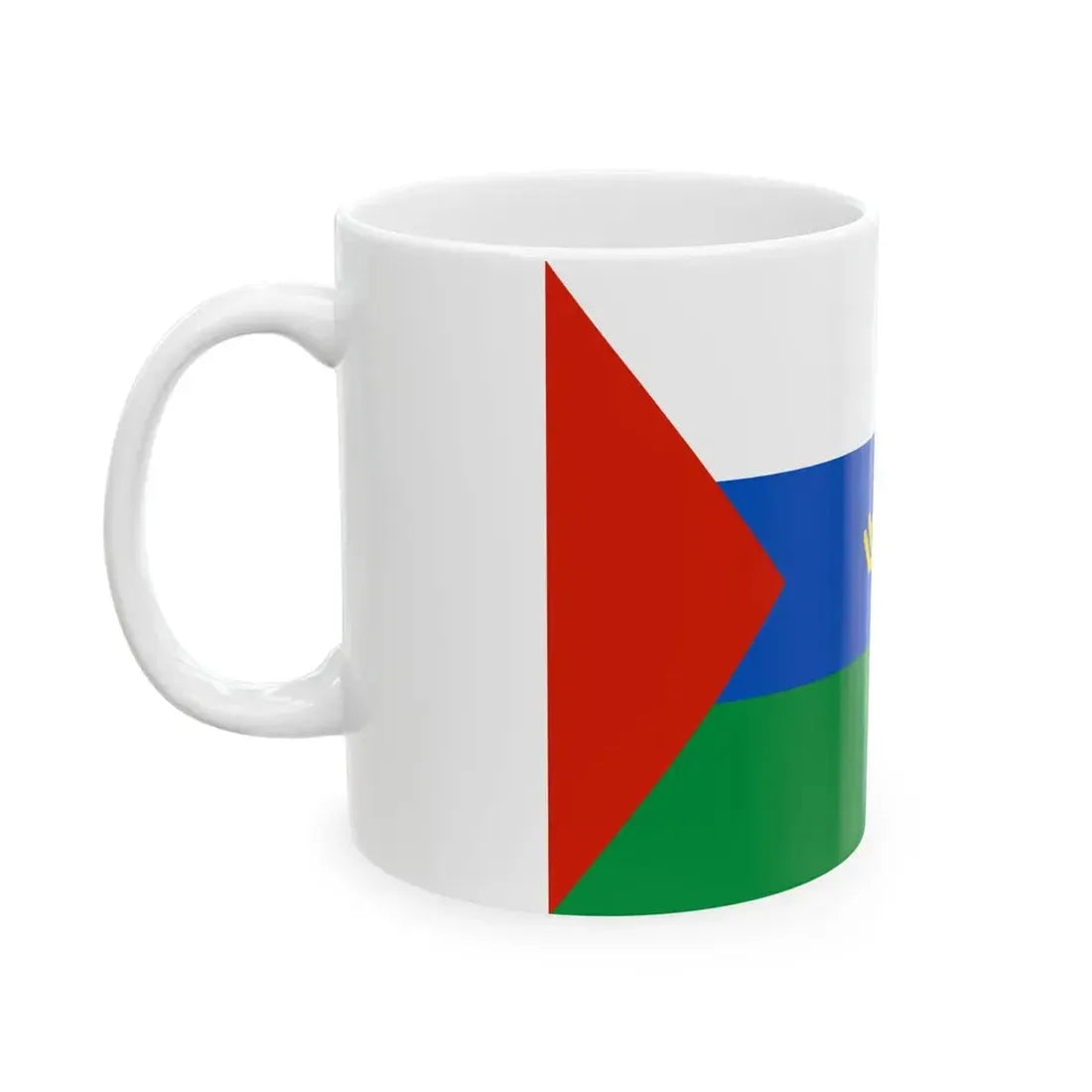 Flag of Tyumen Oblast (Russia) White Coffee Mug - Go Mug Yourself
