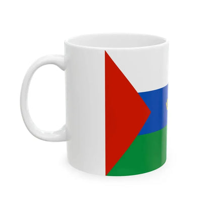 Flag of Tyumen Oblast Russia - White Coffee Mug - Go Mug Yourself