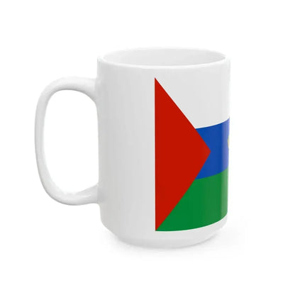 Flag of Tyumen Oblast Russia - White Coffee Mug - Go Mug Yourself