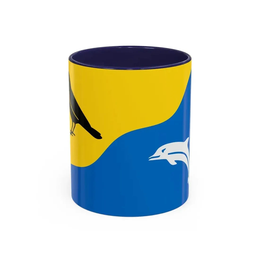 Flag of Tywyn Wales UK - Accent Coffee Mug 11oz Navy - Go Mug Yourself