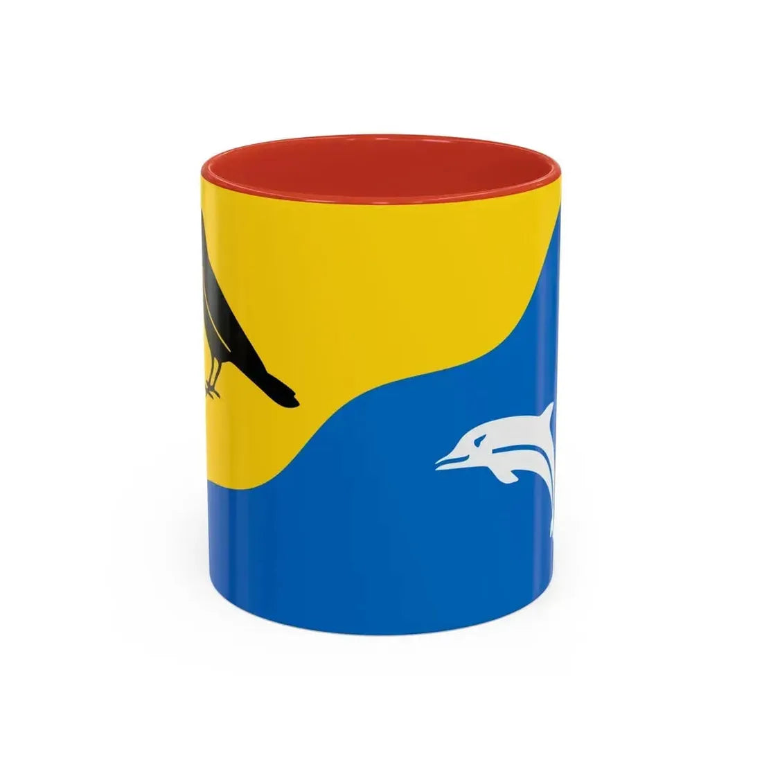 Flag of Tywyn Wales UK - Accent Coffee Mug 11oz Red - Go Mug Yourself