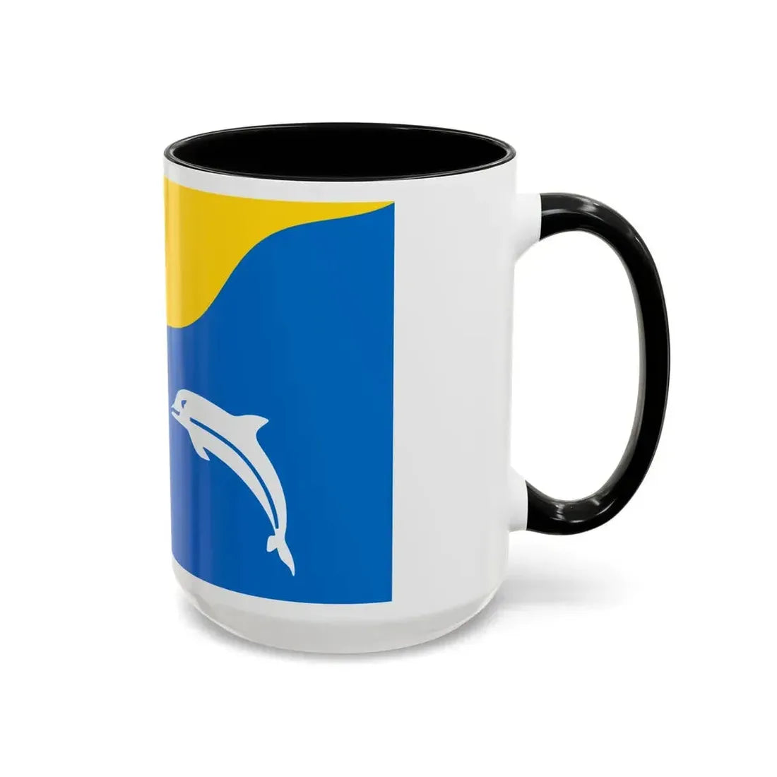Flag of Tywyn Wales UK - Accent Coffee Mug - Go Mug Yourself