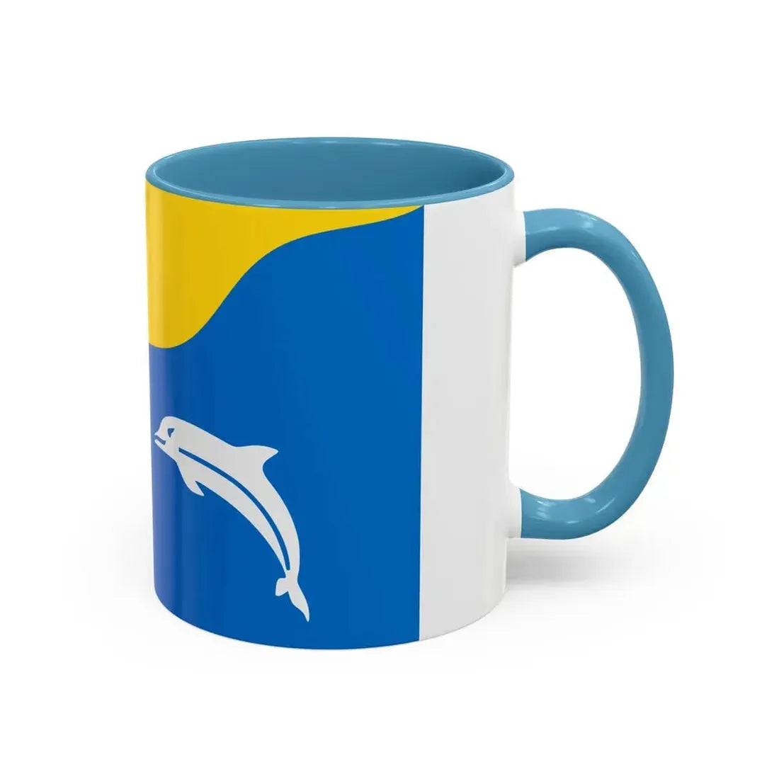 Flag of Tywyn Wales UK - Accent Coffee Mug - Go Mug Yourself