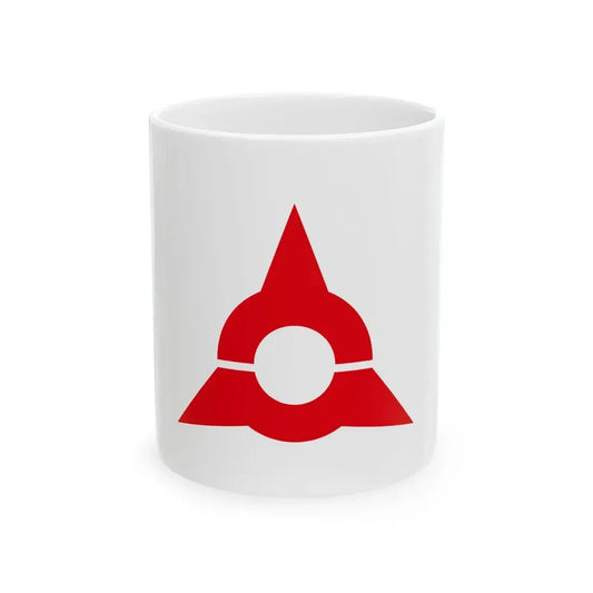 Flag of Ube Yamaguchi (Japan) White Coffee Mug 11oz - Go Mug Yourself