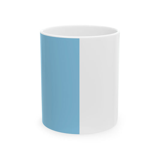 Flag of Uccle (Belgium) White Coffee Mug-11oz-Go Mug Yourself