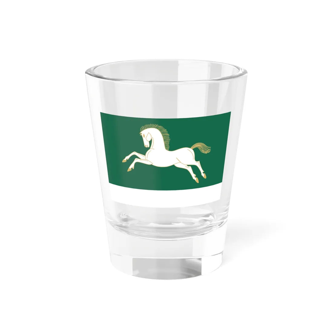 Flag of Uchalinsky rayon version (Russia) Shot Glass 1.5oz 1.5oz - Go Mug Yourself