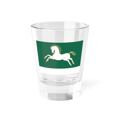 Flag of Uchalinsky rayon version (Russia) Shot Glass 1.5oz 1.5oz - Go Mug Yourself