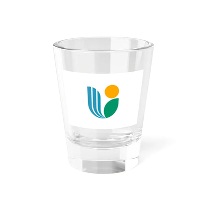 Flag of Uchiko Ehime (Japan) Shot Glass 1.5oz 1.5oz - Go Mug Yourself