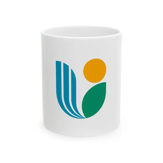 Flag of Uchiko Ehime (Japan) White Coffee Mug 11oz - Go Mug Yourself