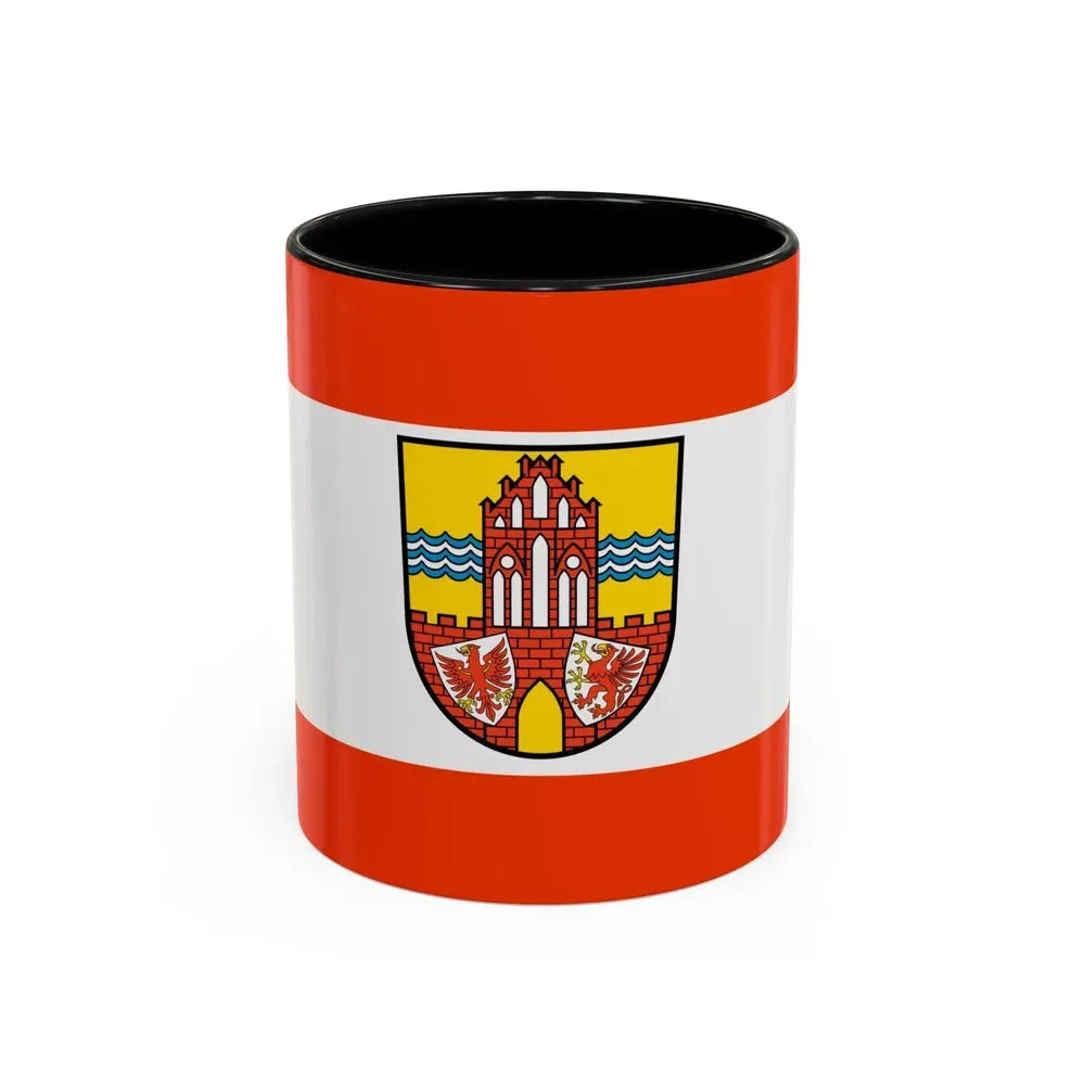Flag of Uckermark Germany - Accent Coffee Mug 11oz Black - Go Mug Yourself