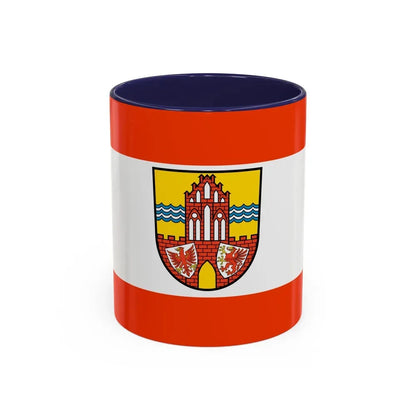 Flag of Uckermark Germany - Accent Coffee Mug 11oz Navy - Go Mug Yourself