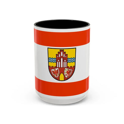 Flag of Uckermark Germany - Accent Coffee Mug 15oz Black - Go Mug Yourself