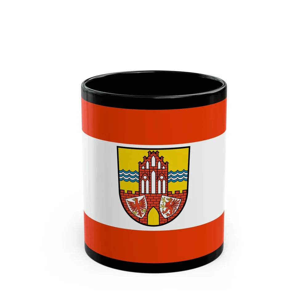 Flag of Uckermark Germany - Black Coffee Mug-11oz-Go Mug Yourself