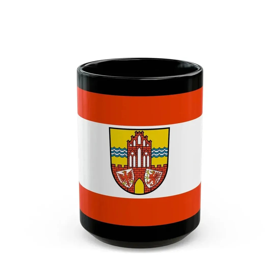 Flag of Uckermark Germany - Black Coffee Mug - Go Mug Yourself