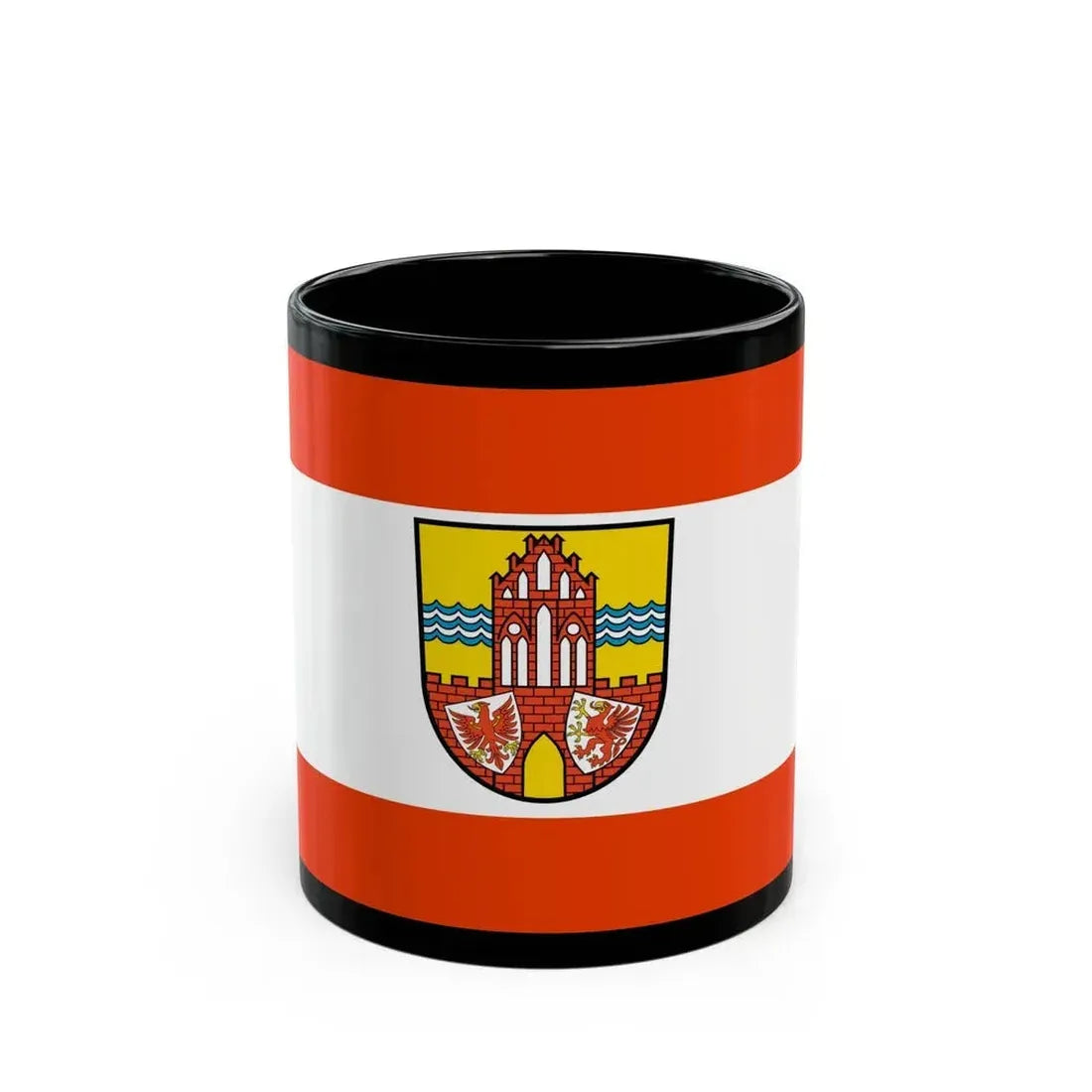 Flag of Uckermark Germany - Black Coffee Mug - Go Mug Yourself