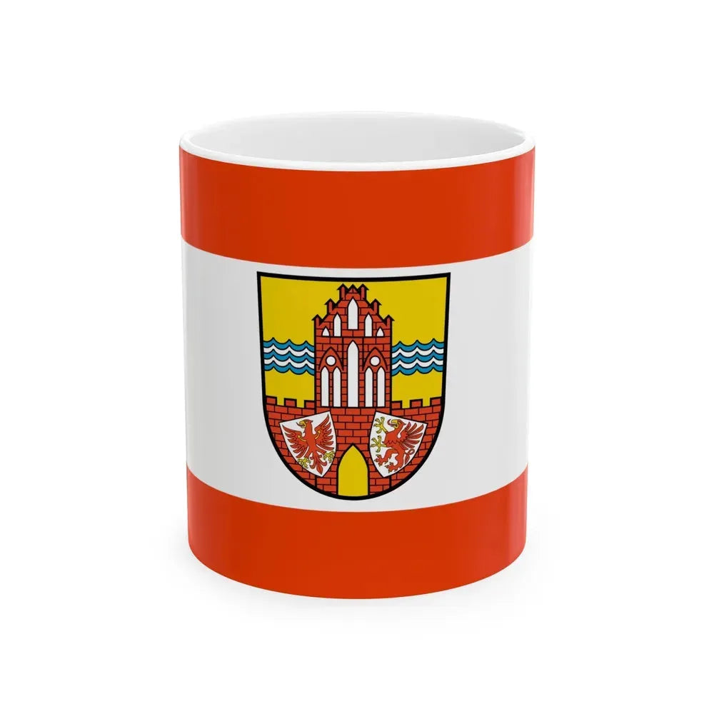 Flag of Uckermark Germany - White Coffee Mug 11oz - Go Mug Yourself