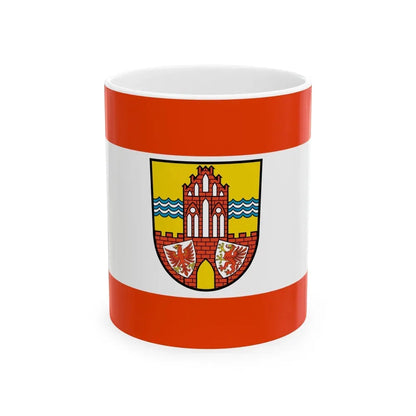 Flag of Uckermark Germany - White Coffee Mug 11oz - Go Mug Yourself